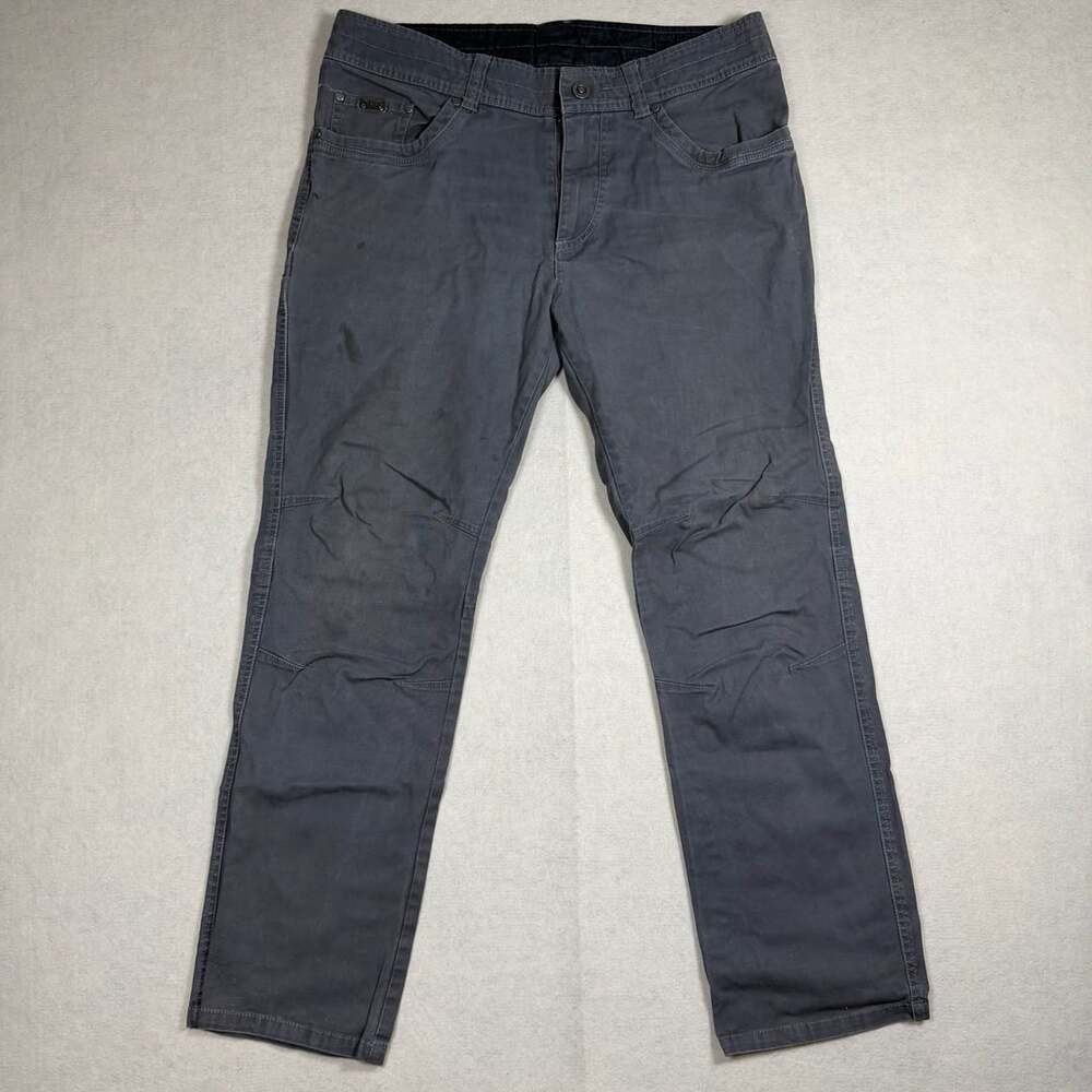 Kuhl Rebel Pant Size 36x30 Gray Canvas Utility Pocket Work Pants